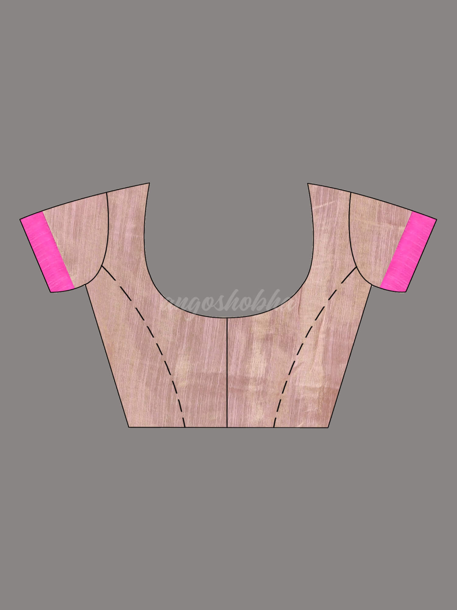 Faded Pink Zari Cotton All Body Kantha Buti Handloom Tissue Saree