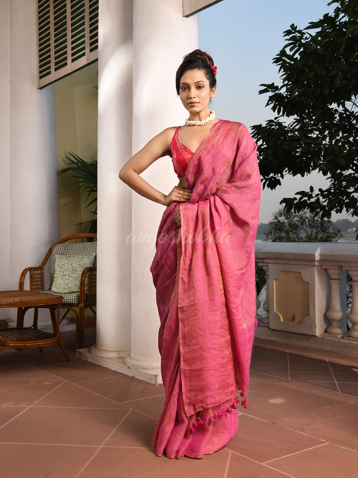 Discover elegance with our exquisite tissue saree collection