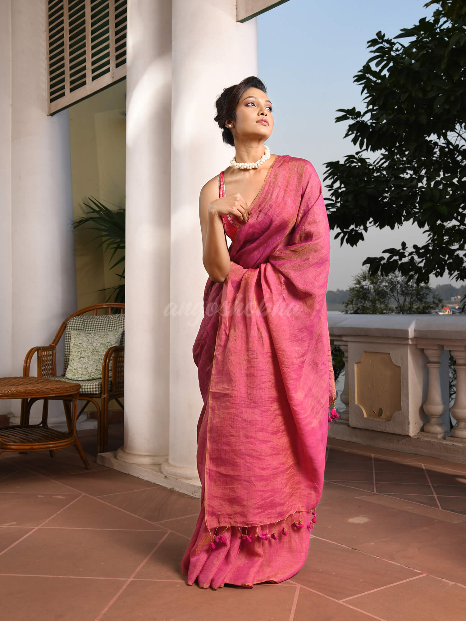 Discover elegance with our exquisite tissue saree collection