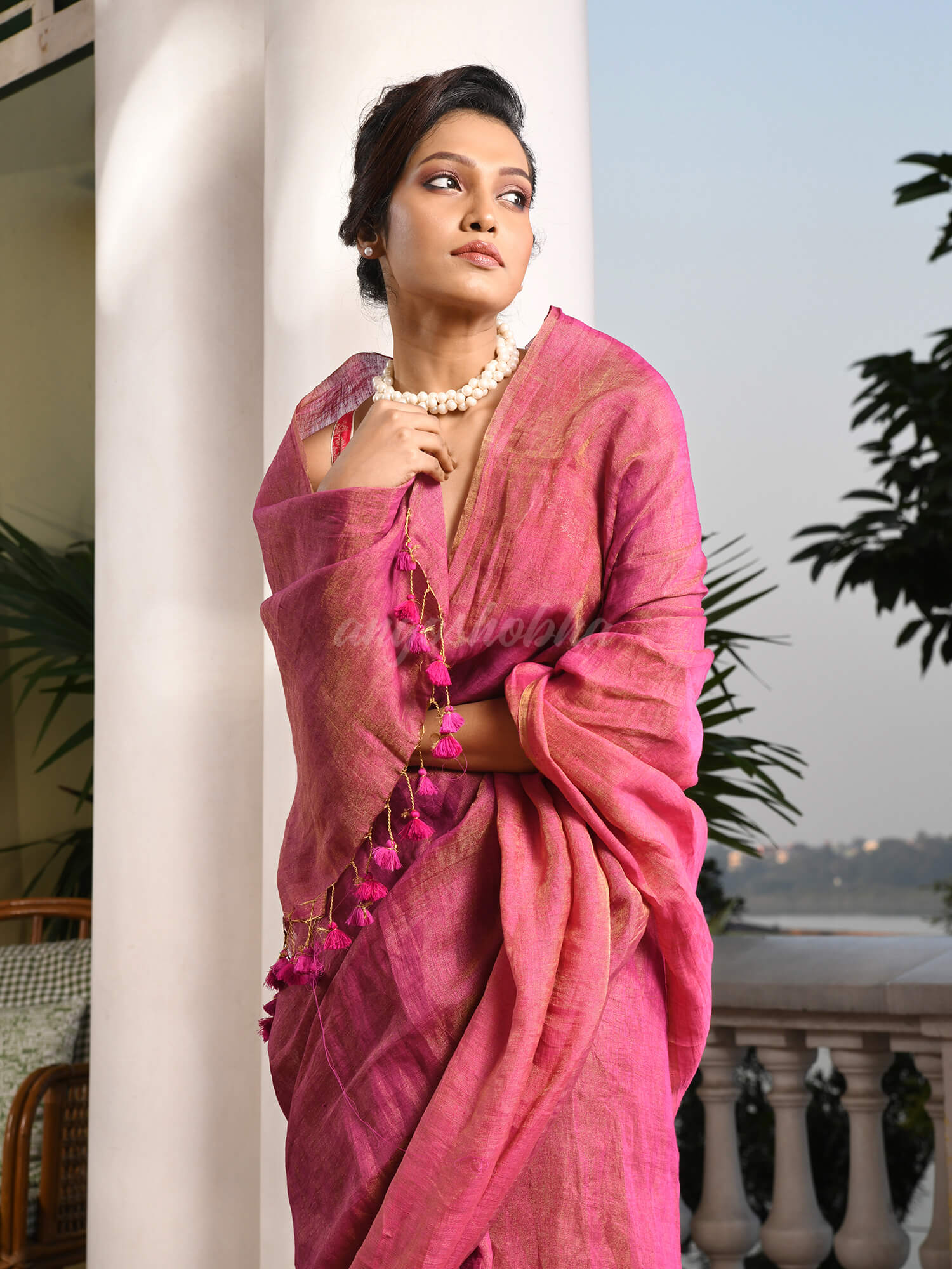 Discover elegance with our exquisite tissue saree collection