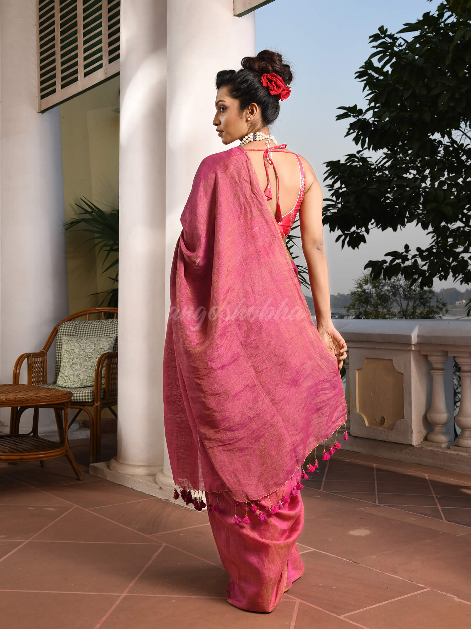 Discover elegance with our exquisite tissue saree collection