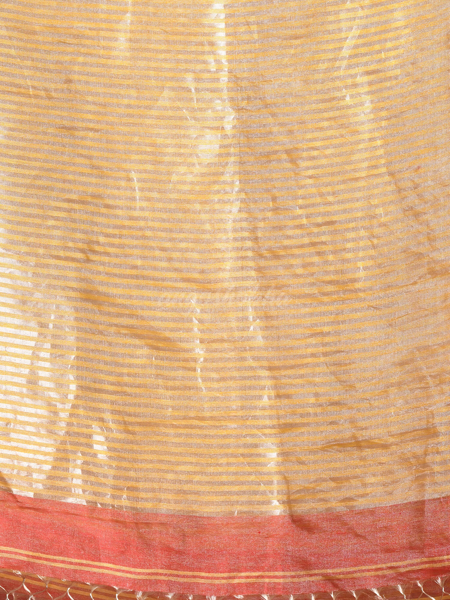 Maroon Linen Silver Zari Check Pallu Handwoven tissue saree