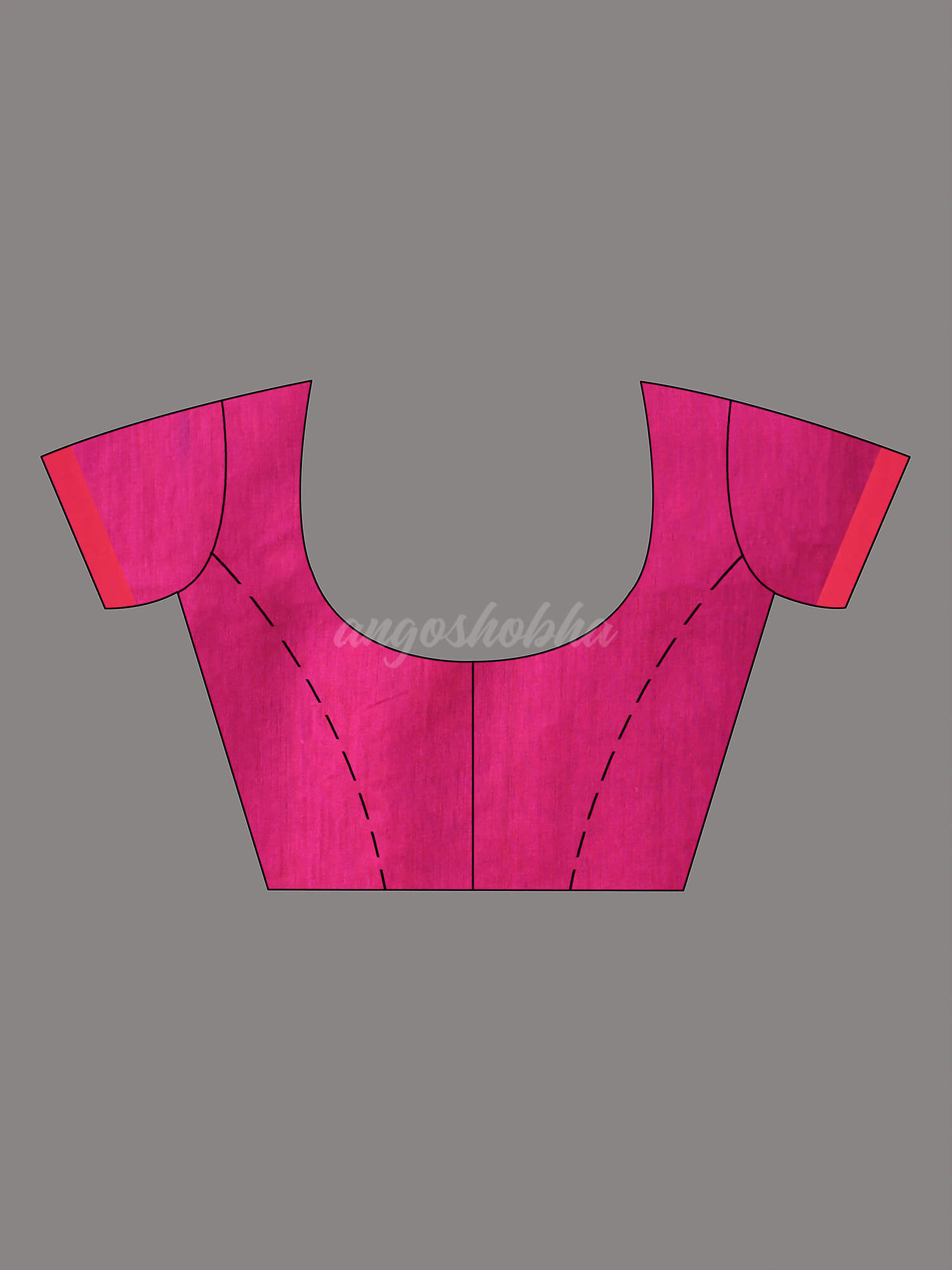 Orange Cotton Blend Jacquard Work Handloom Saree