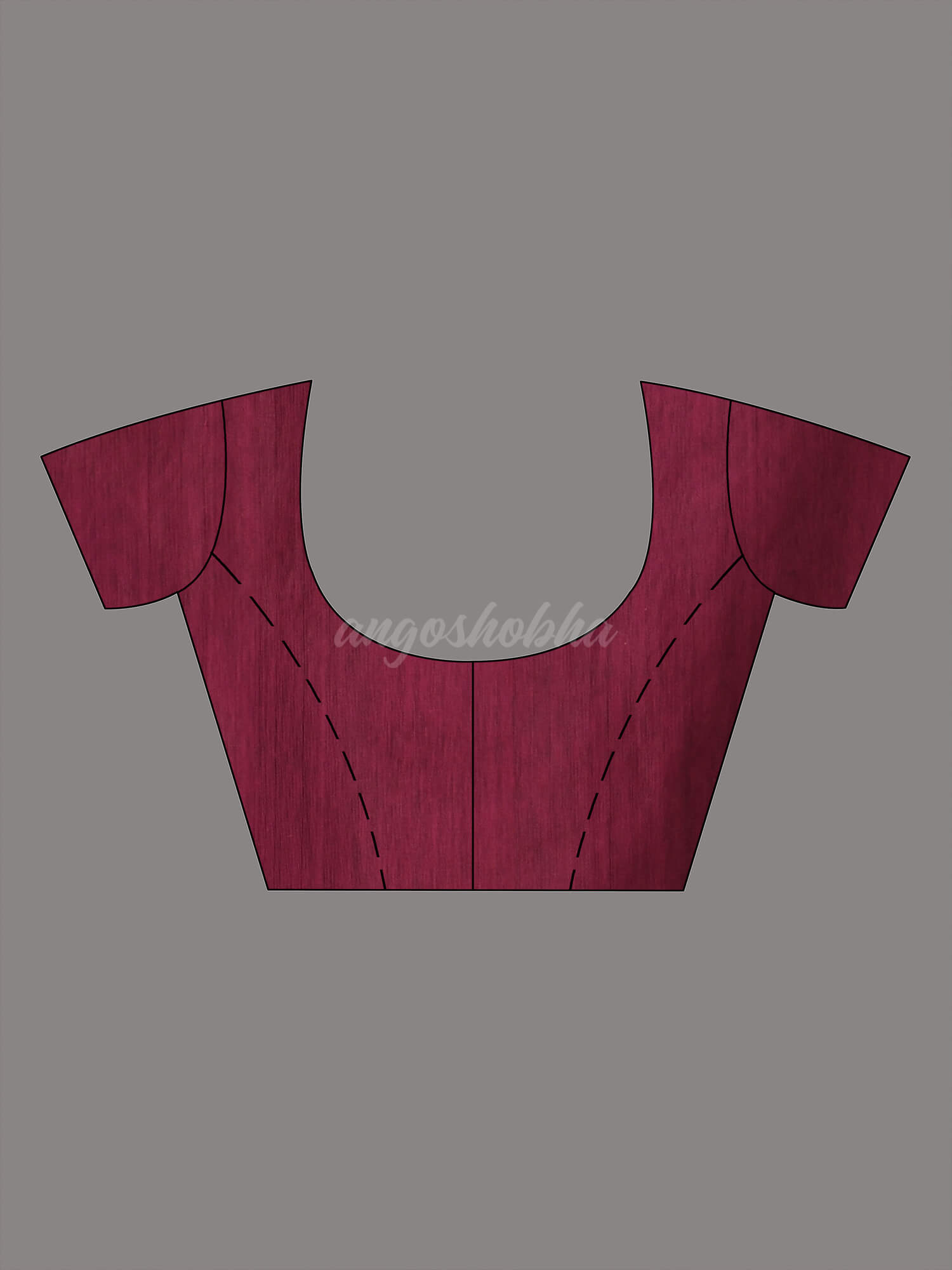 Magenta Cotton Blend Jamdani Saree