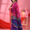 Fandango Pink Cotton Blend Handloom Saree