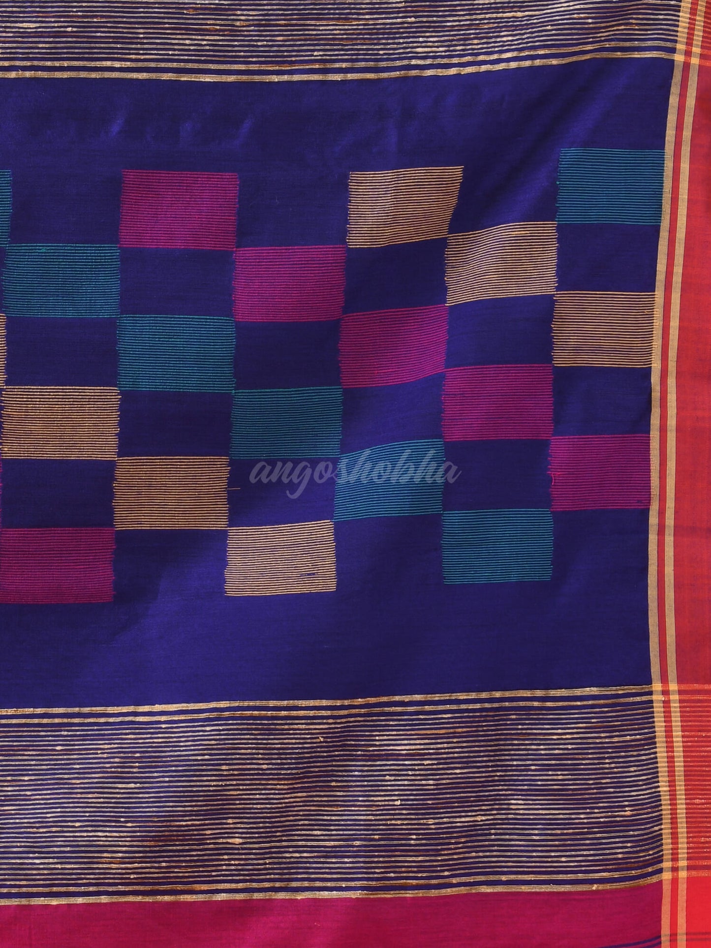 Fandango Pink Cotton Blend Handloom Saree