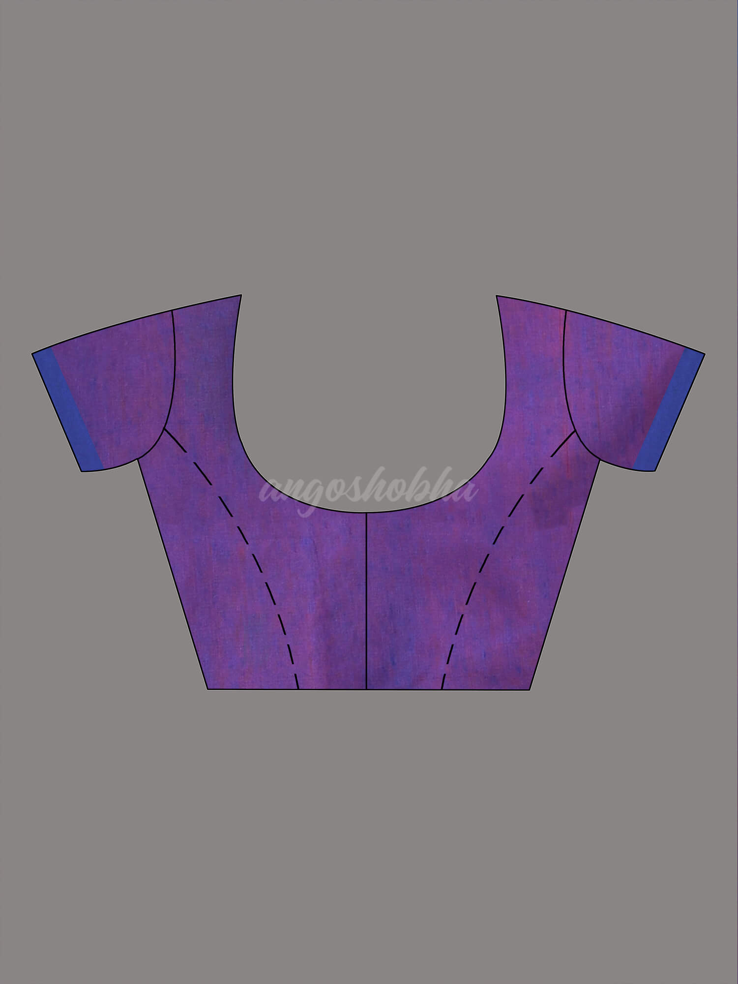 Georgia Peach Cotton Blend Boat Motive Handloom Saree