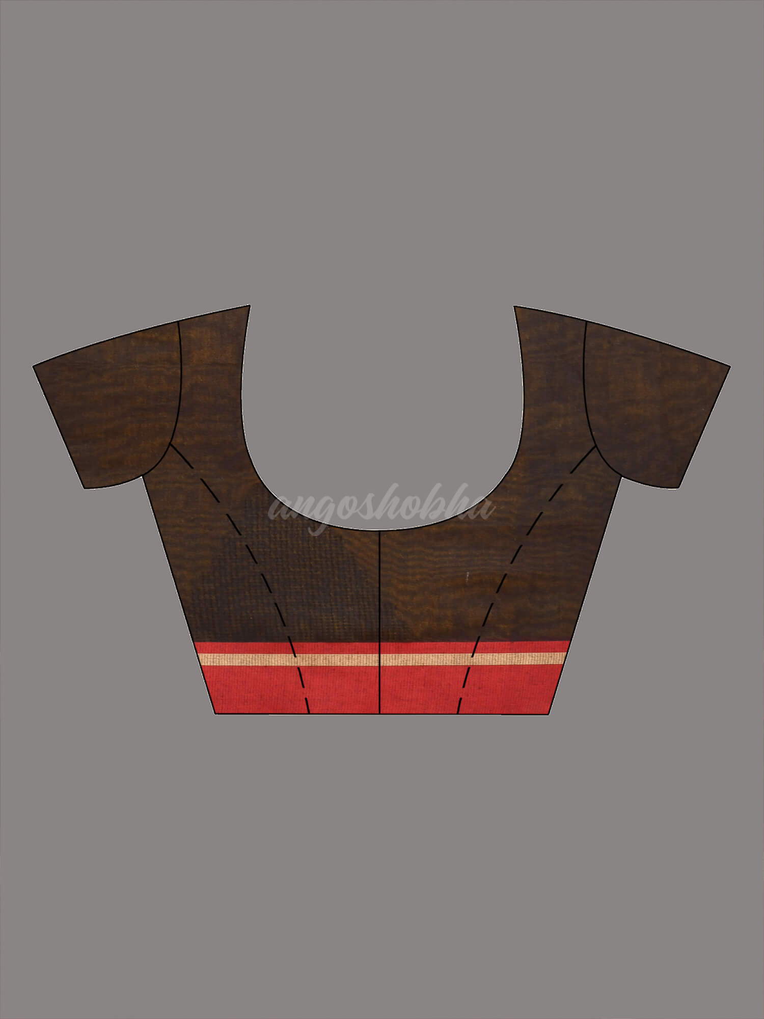 Yellow Cotton Blend Temple Motive Handloom Saree