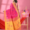 Pink Cotton Blend All Body Buti Handloom Saree