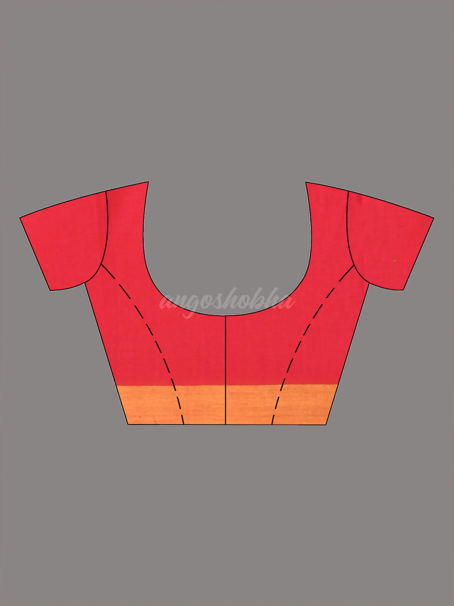 Red Cotton All Body Buti Handloom Saree