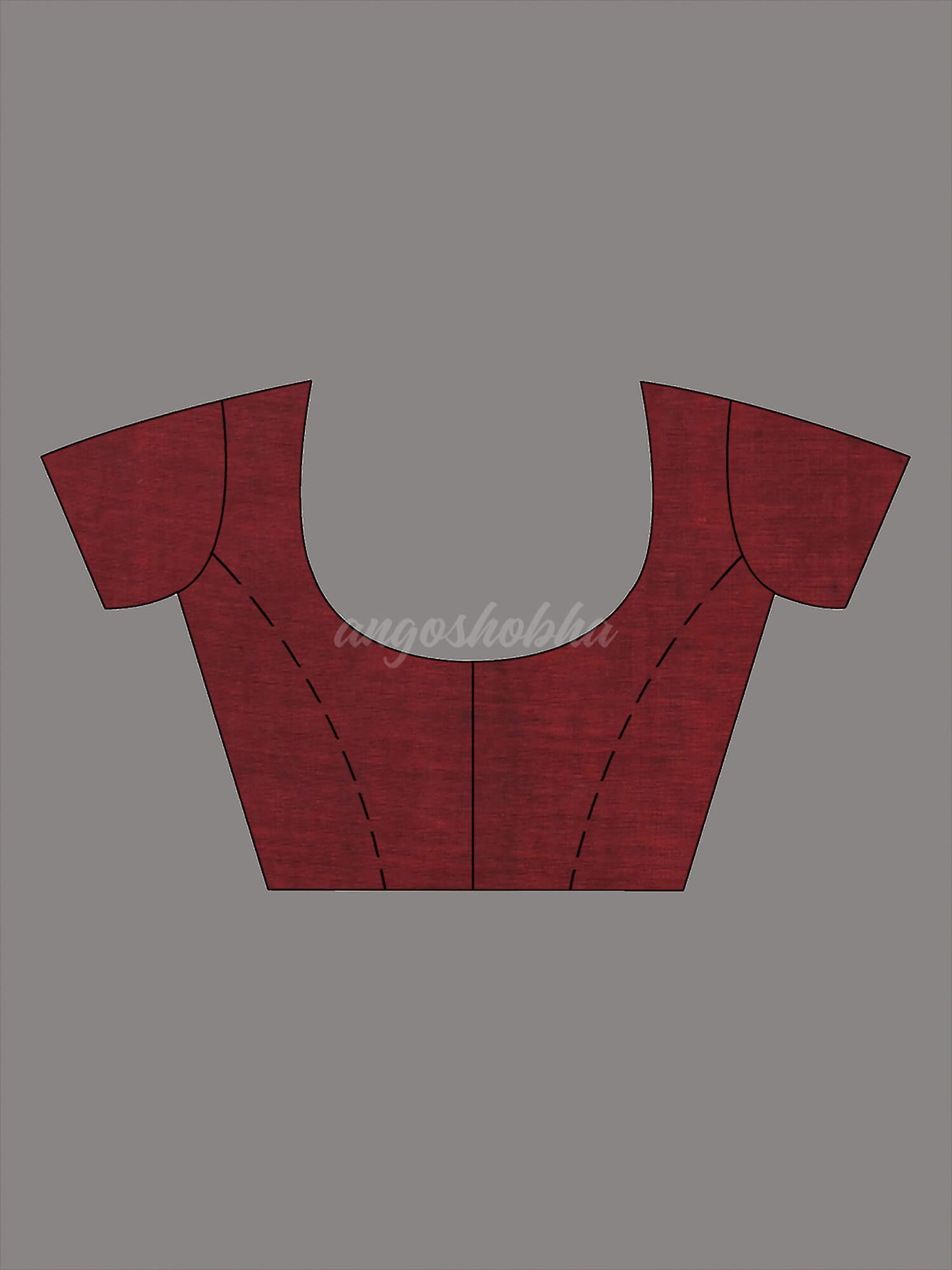 Maroon Cotton All Body Plus Buti Handloom Saree