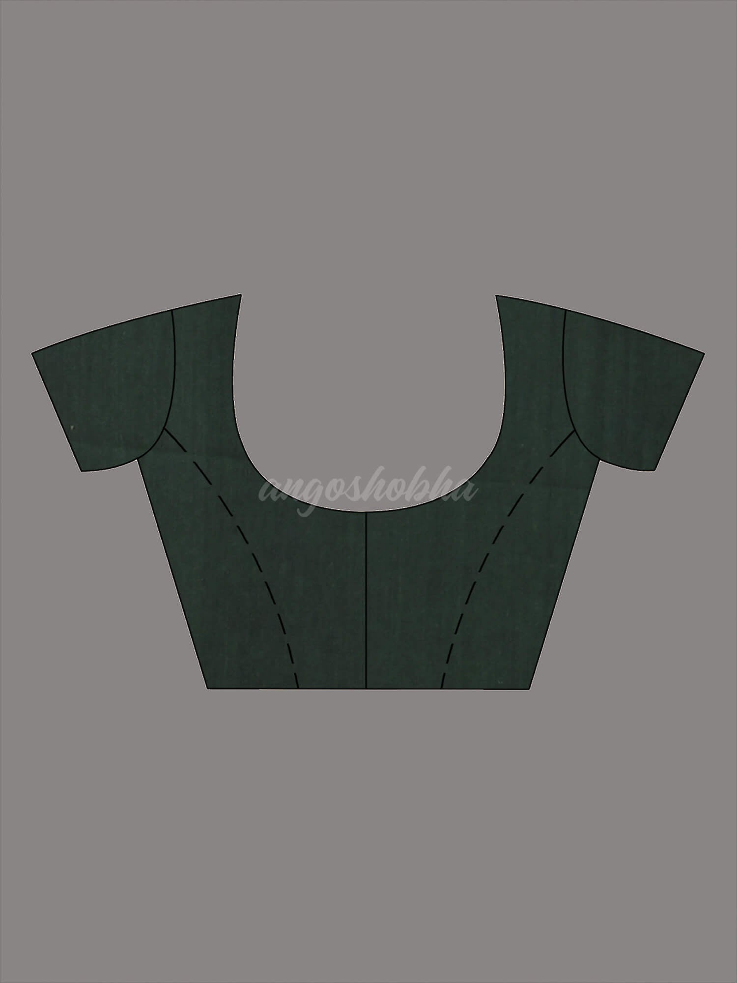 Bottle Green Cotton All Body Love Buti Handloom Saree