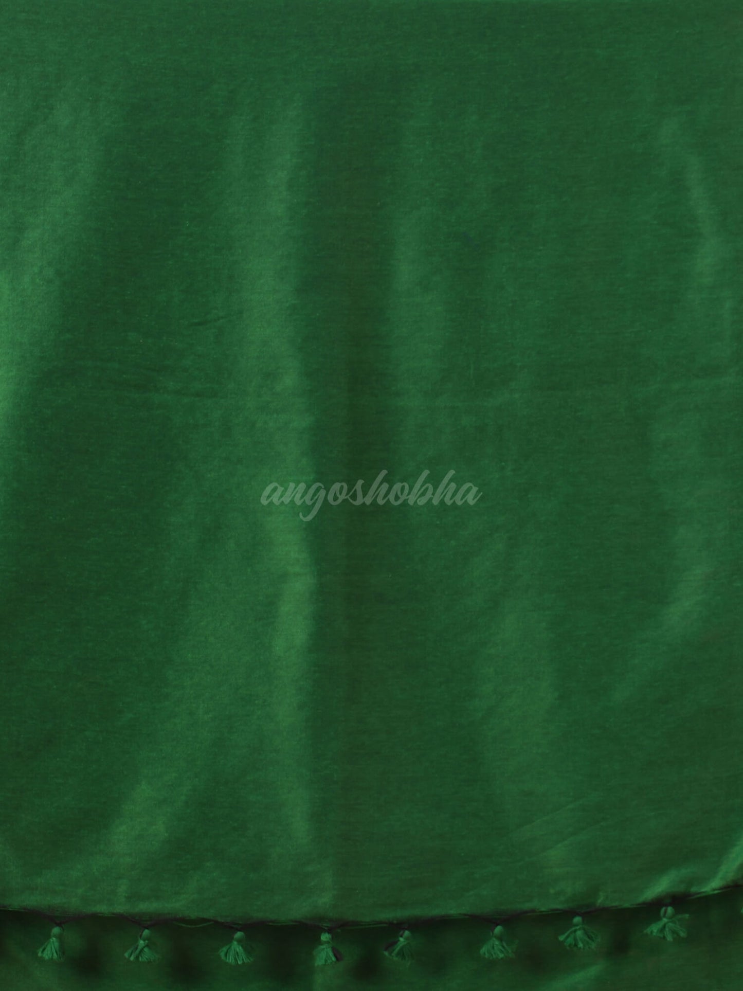 Green Cotton Molmol Handloom Saree