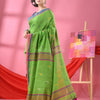Green Cotton All Body Buti Handloom Saree