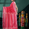 Pink Cotton Blend Handloom Saree