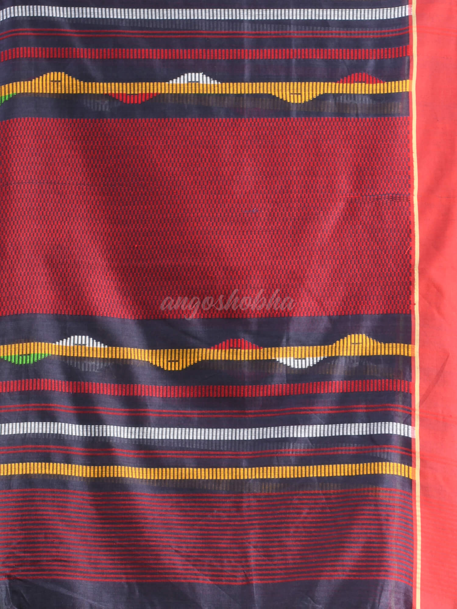 Silet Grey Cotton Handloom Saree