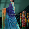 Blue Cotton Handloom Saree