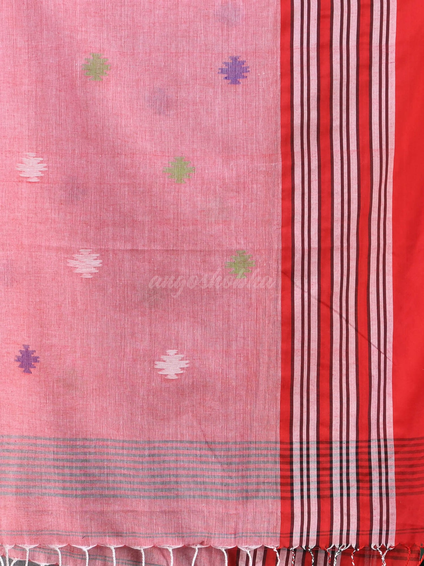 Grey Cotton Handloom Saree