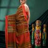 Mustard Cotton Handloom Saree