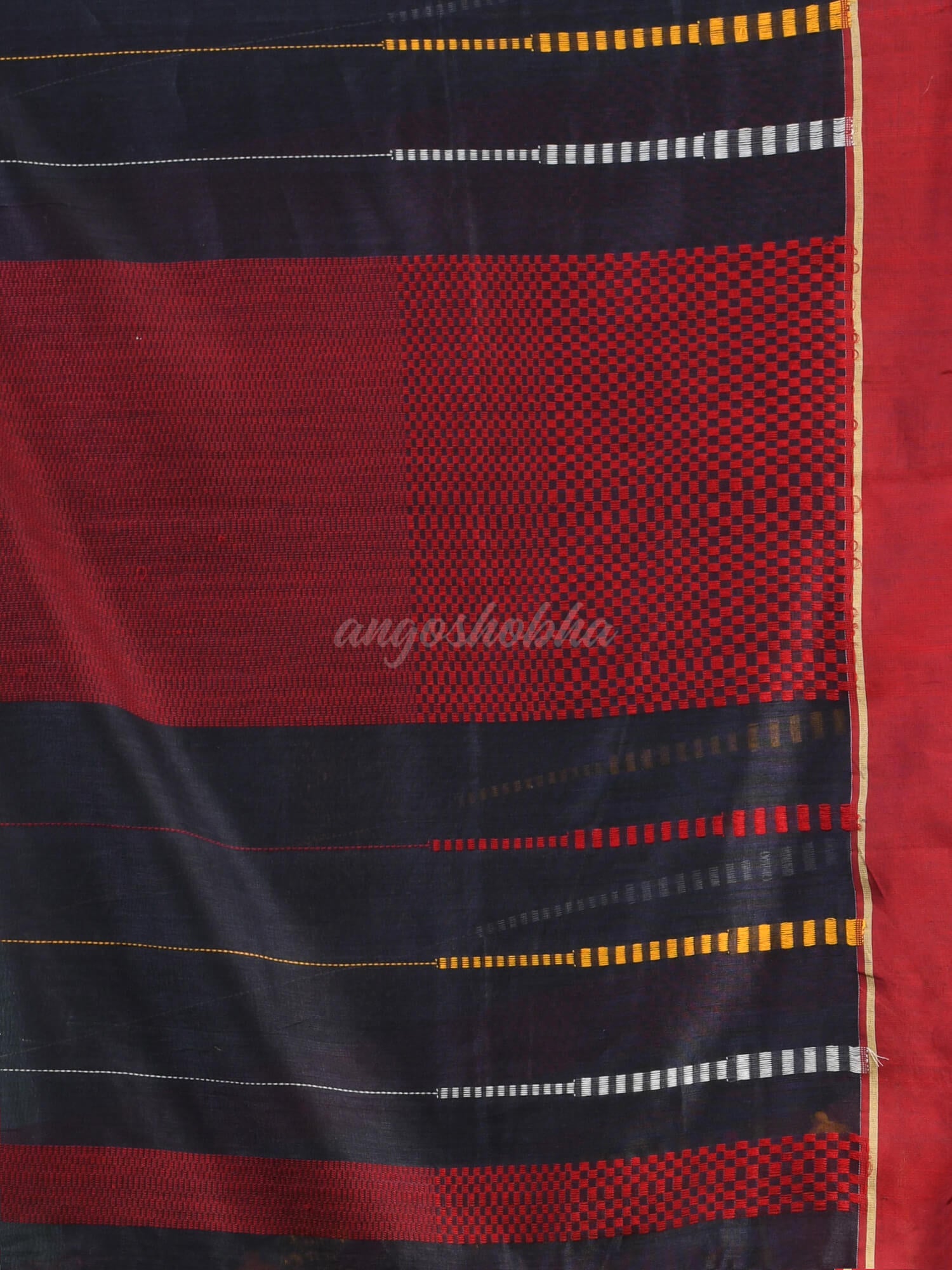Silet Grey Cotton Handloom Saree
