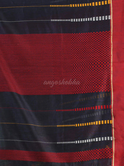 Silet Grey  Cotton Handloom Saree