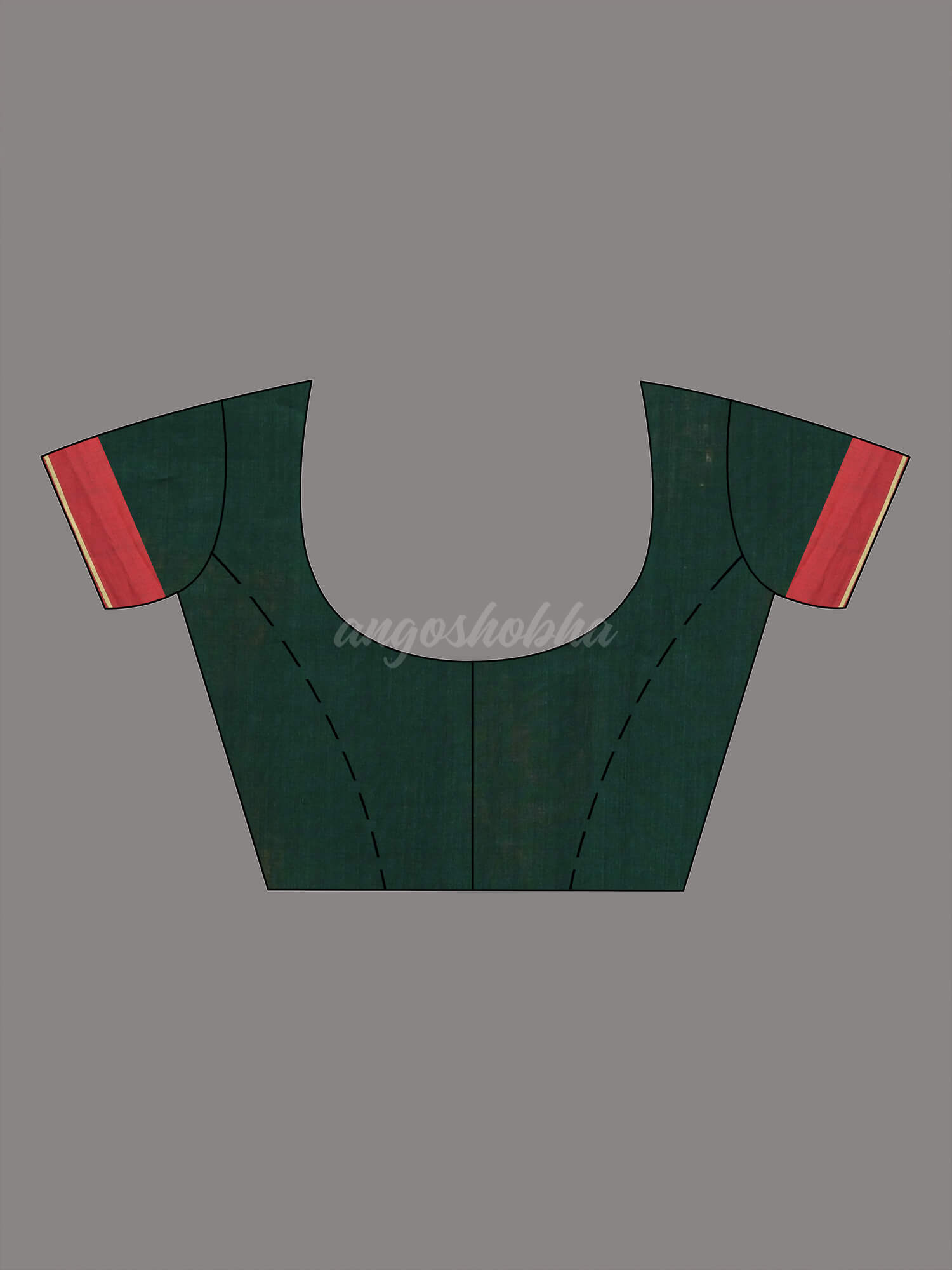 Bottle Green Cotton Handloom Saree