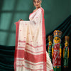 White Cotton Handloom Saree