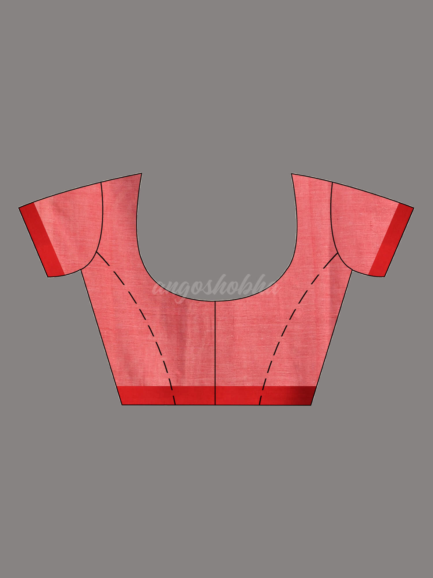 White Cotton Handloom Saree blouse