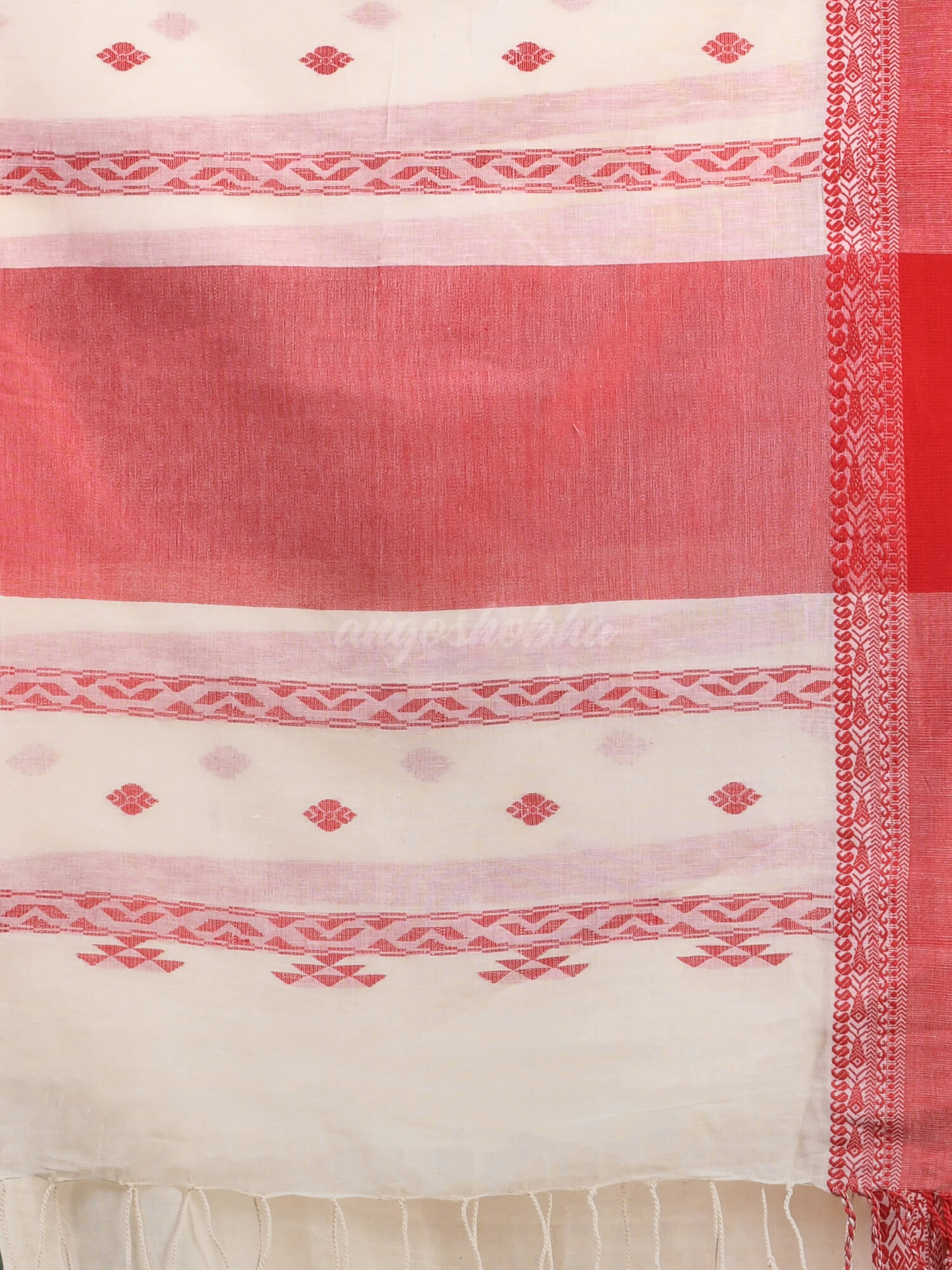 White Cotton Handloom Saree