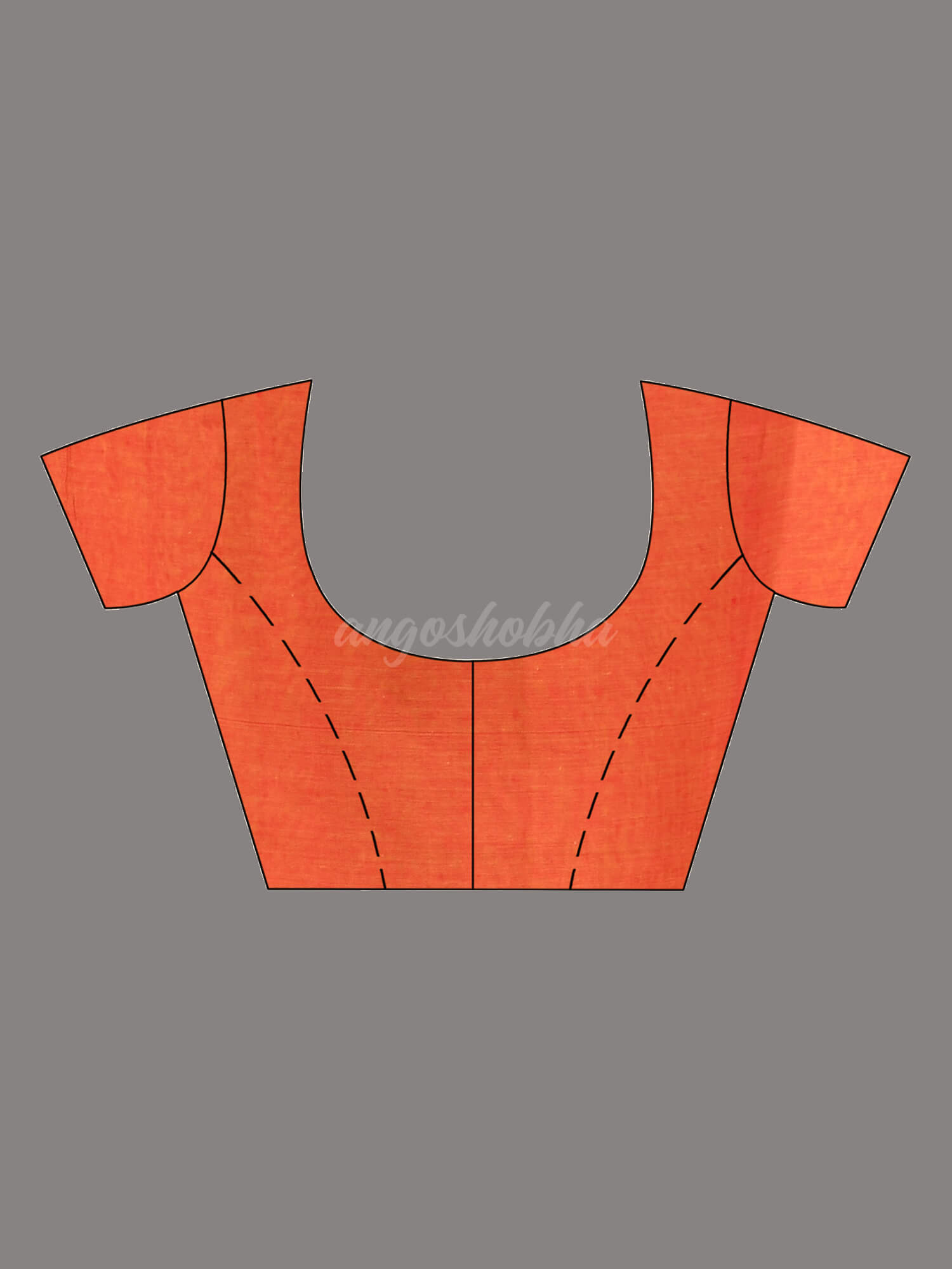 Yellow Cotton Handloom Saree blouse