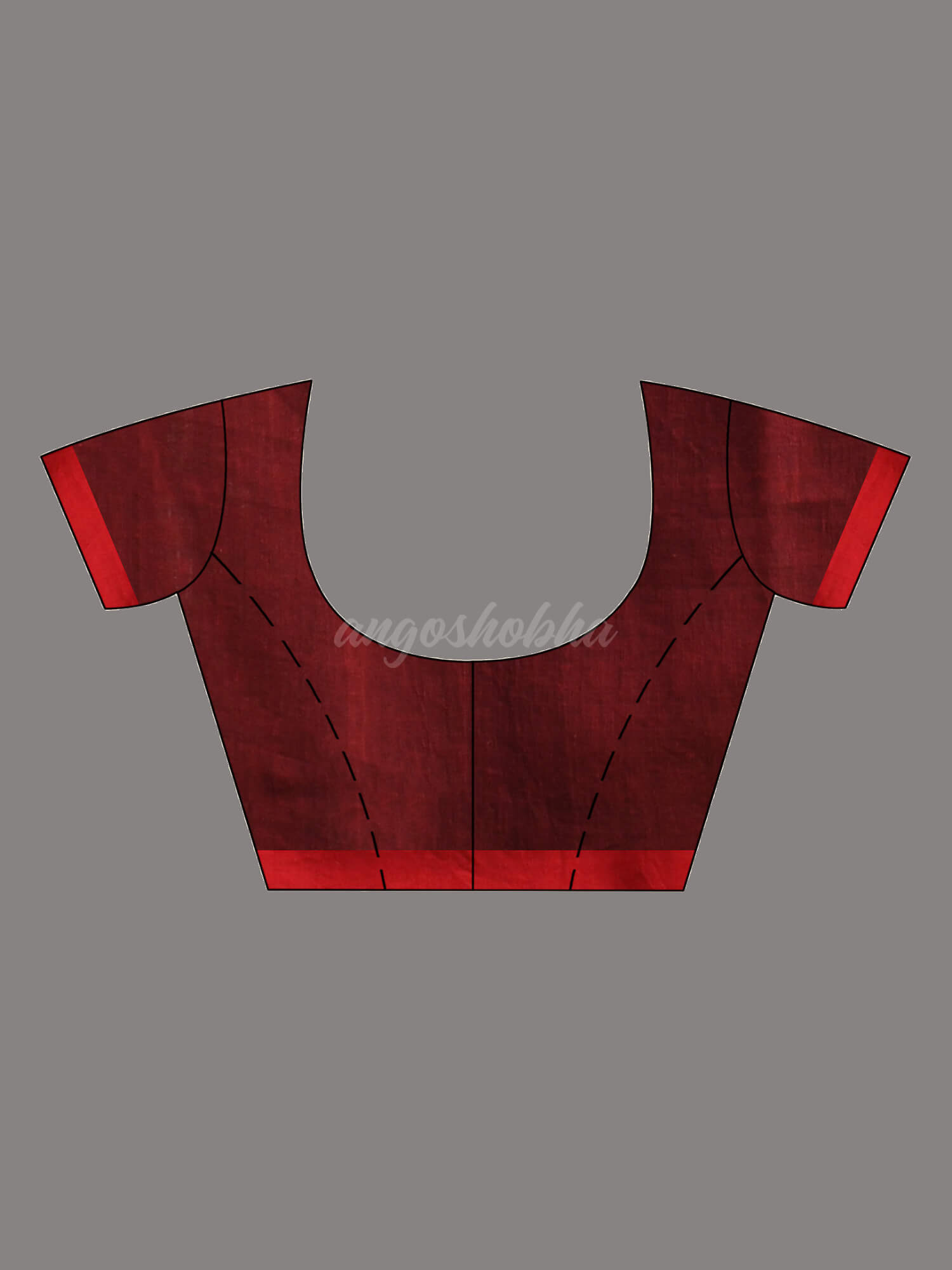 Black Cotton Handloom Saree blouse