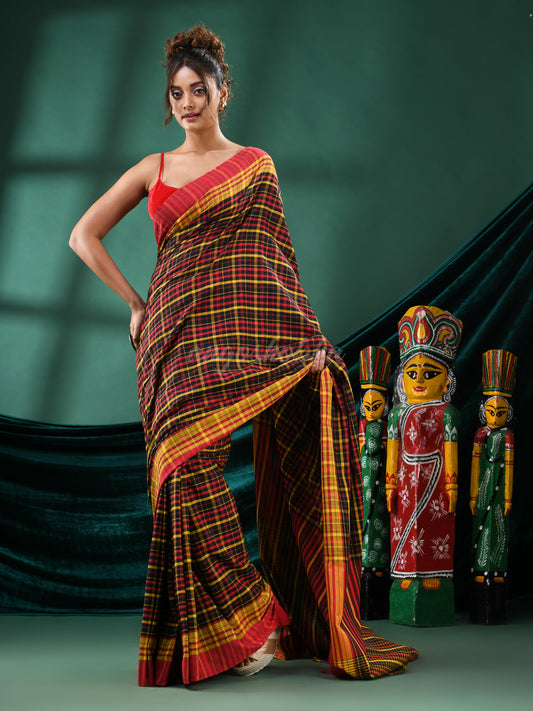 Multicolor Cotton Handloom Saree