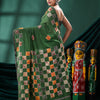 Green Cotton Handloom Saree