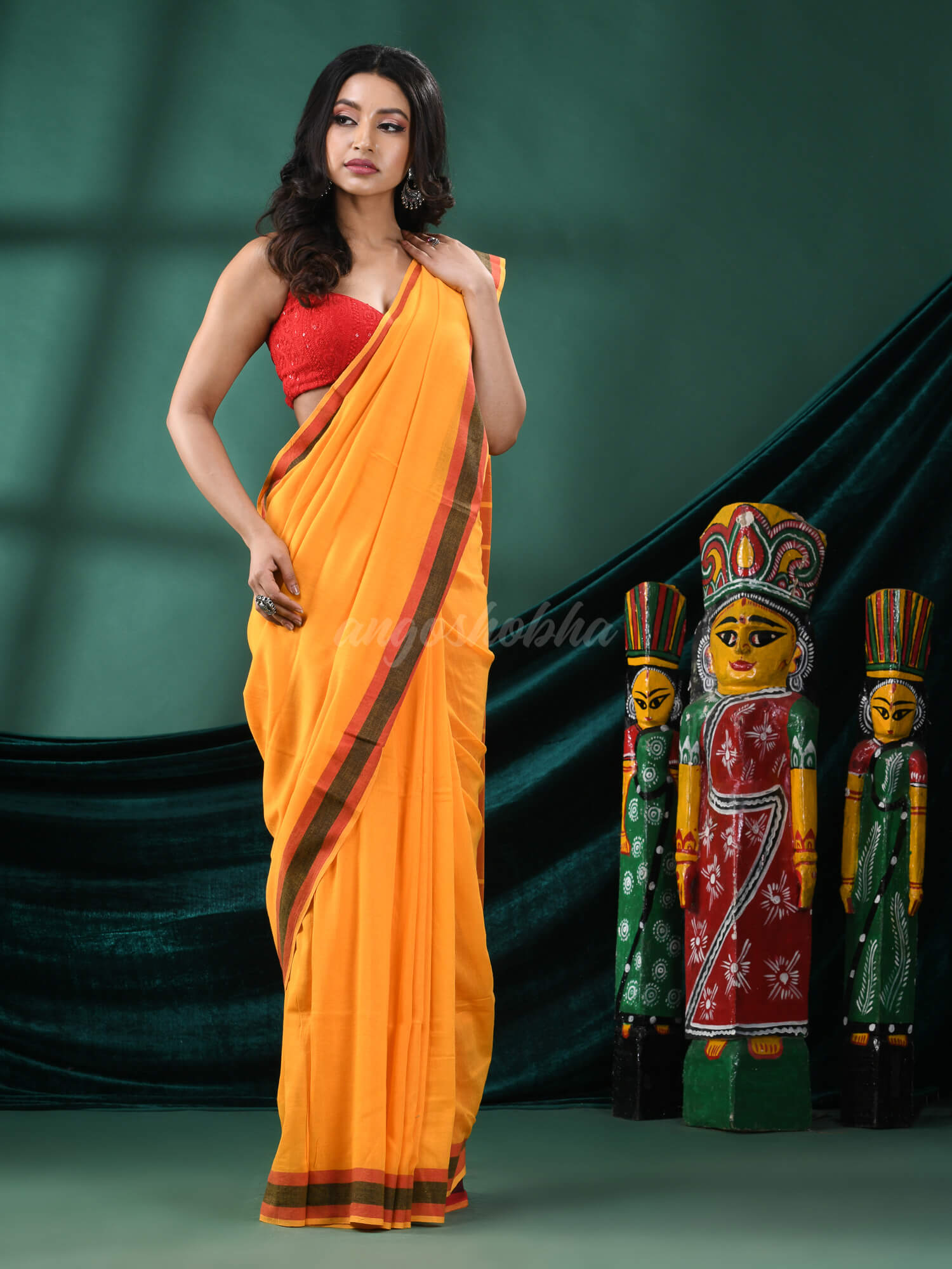 beautiful Yellow Cotton Handloom Saree