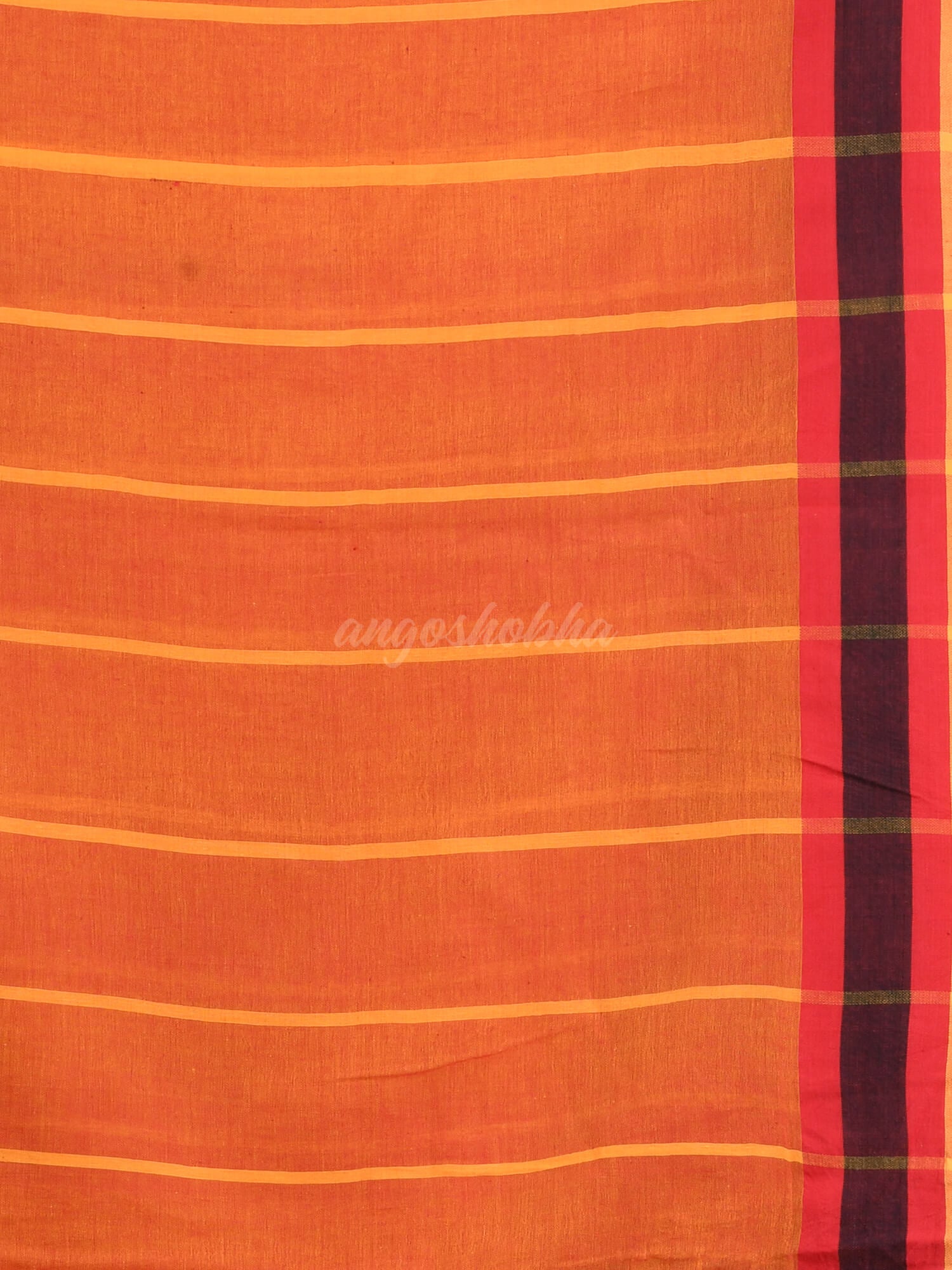 Yellow Cotton Handloom Saree