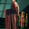 buy Black Cotton Handloom Saree
