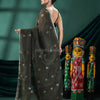 Pasta Green Linen Handloom Saree