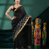 Black Linen Handloom Saree