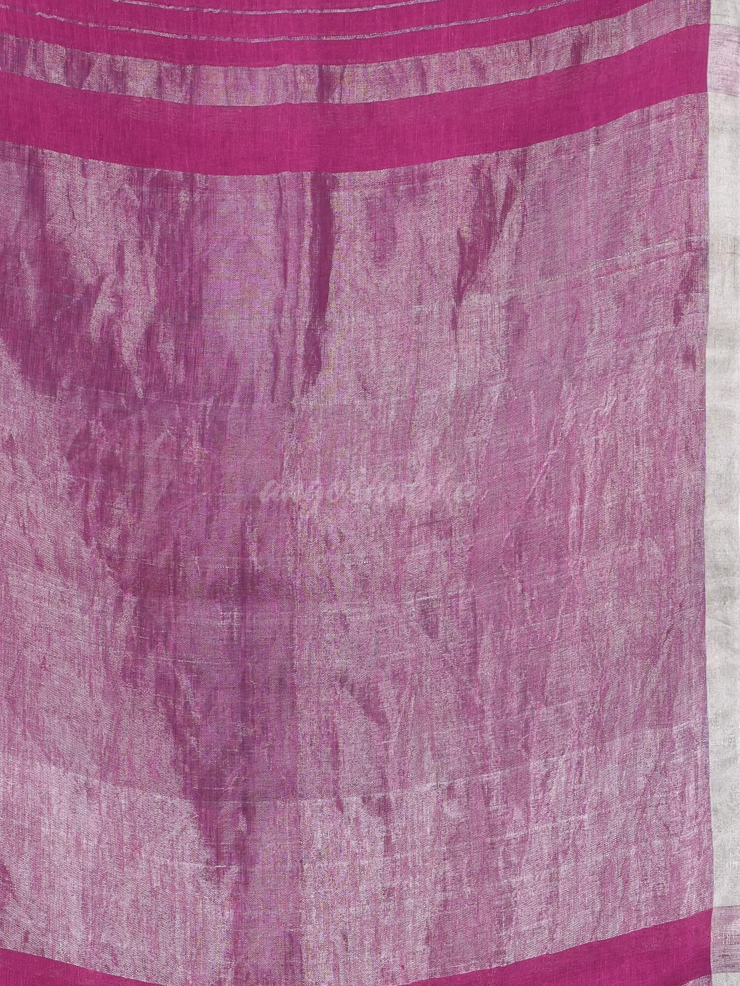 Magenta Linen Handloom Saree