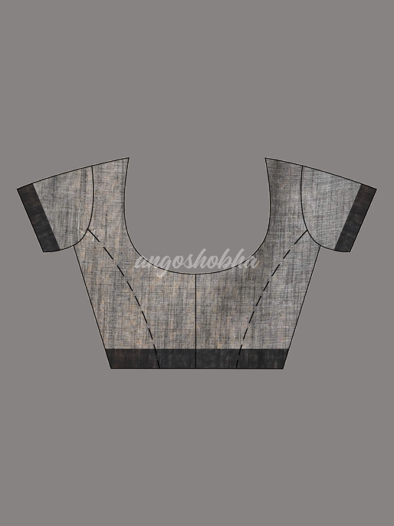 White Black Cotton Handloom Saree