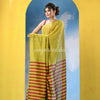 Lime Green Cotton Handloom Saree