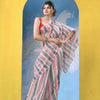 Multicolour Cotton Check Handloom Saree