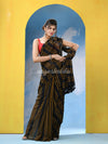 Black Cotton Handloom Saree