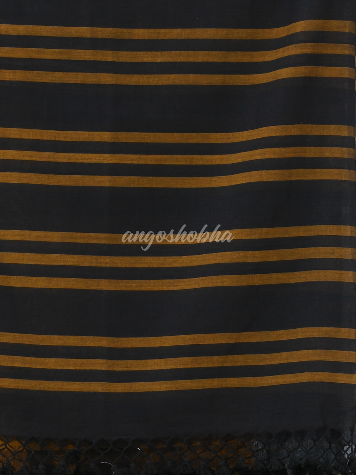 Black Cotton Handloom Saree