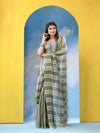 Grey Cotton Handloom Saree
