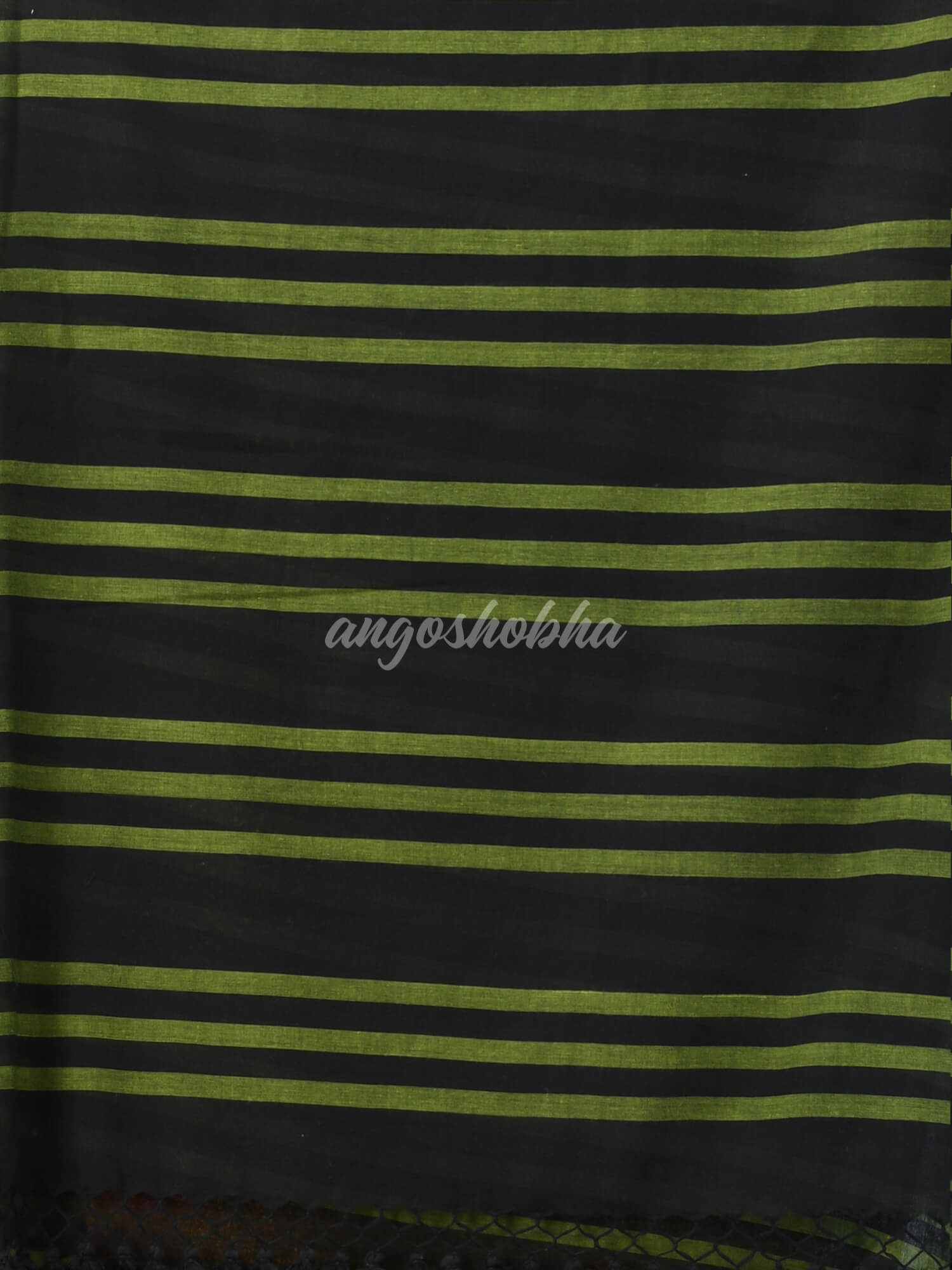 Black Cotton Handloom Saree