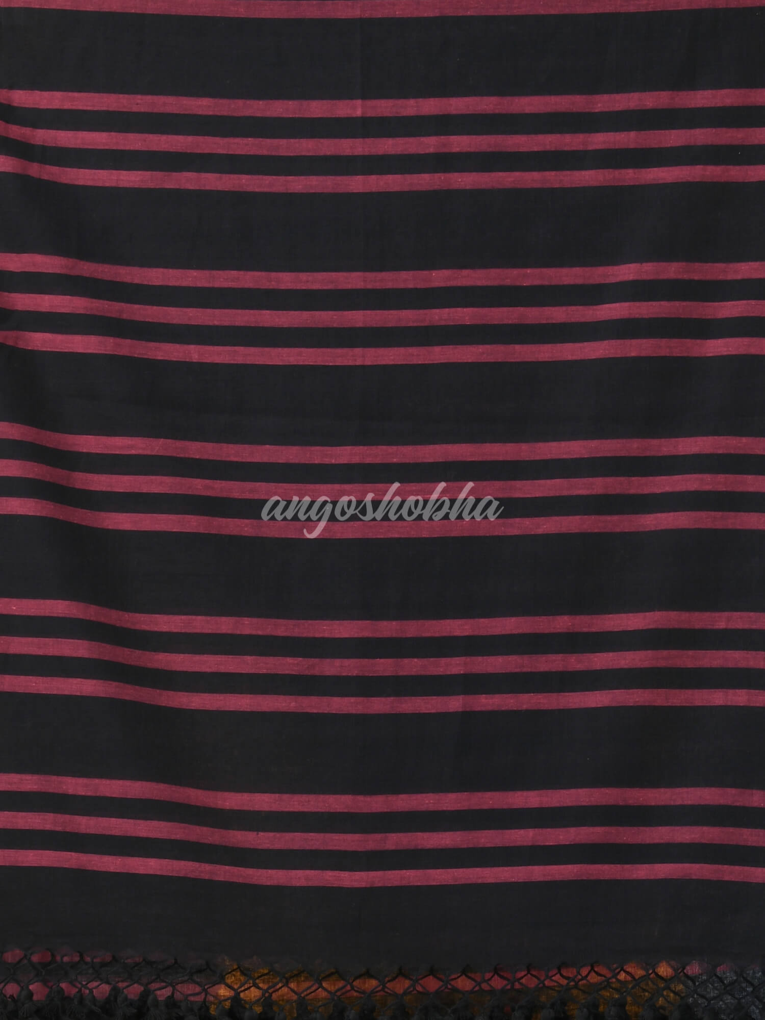 Black Cotton Handloom Saree