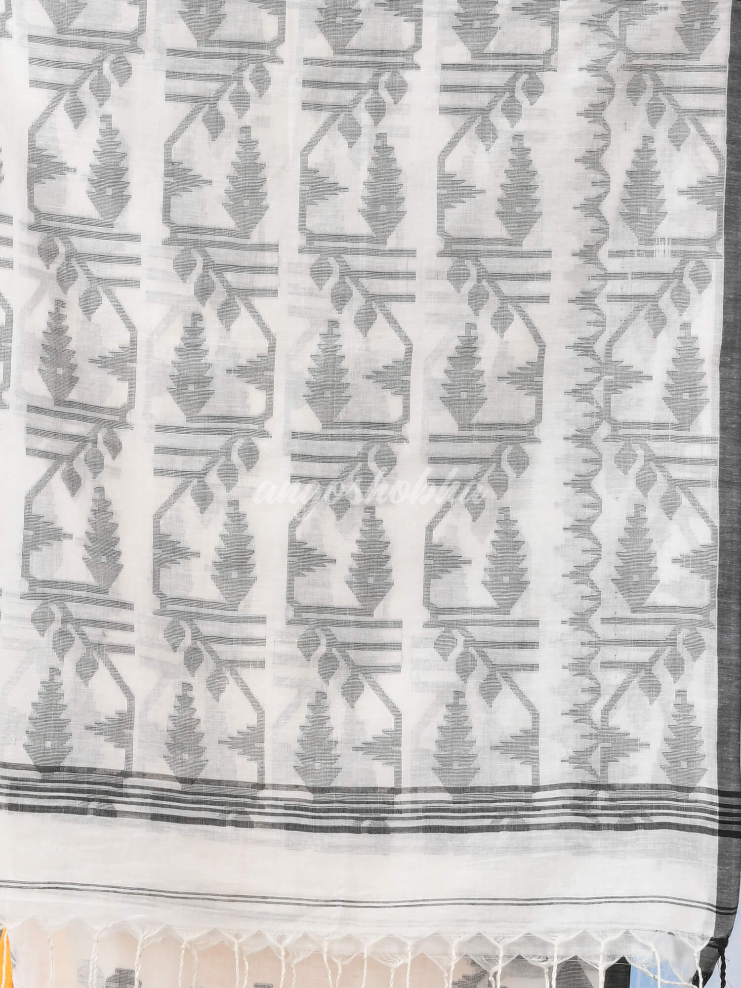 White Cotton Handloom Saree