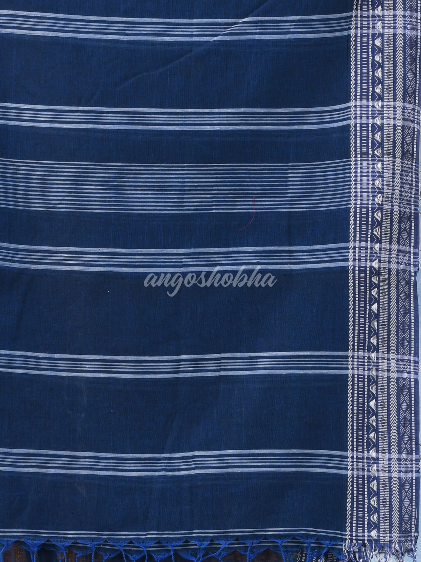 Nevy Blue Cotton Handloom Saree