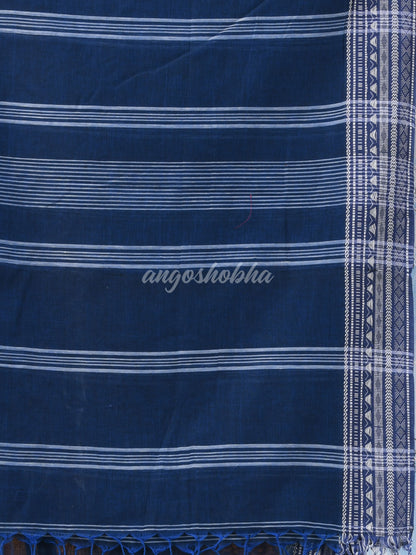 Nevy Blue Cotton Handloom Saree